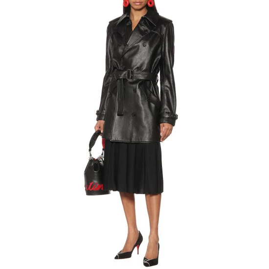 Christian Louboutin CL 80 Embellished Suede Pumps 1 Christian Louboutin CL 80 Embellished Suede Pumps