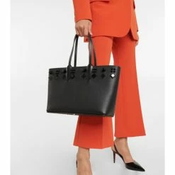 Christian Louboutin Cabata Small Embellished Leather Tote