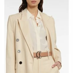 Christian Louboutin Logo Leather Belt