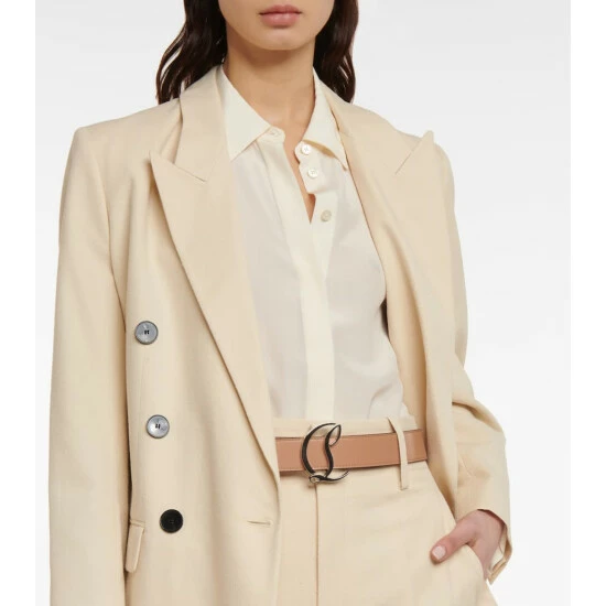 Christian Louboutin Logo Leather Belt 1 Christian Louboutin Logo Leather Belt