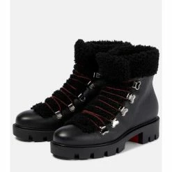 Christian Louboutin Edelvizir Shearling-lined Leather Ankle Boots 8 Christian Louboutin Edelvizir Shearling-lined Leather Ankle Boots -Christian Louboutin Sales unnamed file 1717