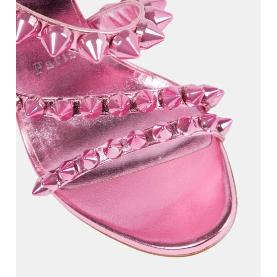 Christian Louboutin Spikita Strap 100 Leather Sandals 5 Christian Louboutin Spikita Strap 100 Leather Sandals - Image 5