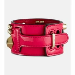 Christian Louboutin Carasky Embellished Patent Leather Bracelet