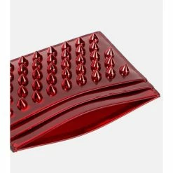 Christian Louboutin Kios Studded Leather Card Holder
