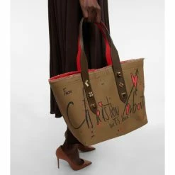 Christian Louboutin Frangibus Small Printed Canvas Tote