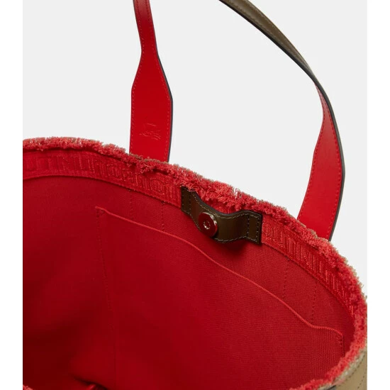 Christian Louboutin Frangibus Small Printed Canvas Tote 2 Christian Louboutin Frangibus Small Printed Canvas Tote - Image 2