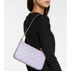 Christian Louboutin Loubila Perforated Leather Clutch