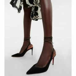 Christian Louboutin Lace Up Kate Suede Pumps -Christian Louboutin Sales unnamed file 1893