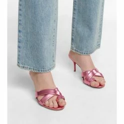 Christian Louboutin Simply Me 70 Metallic Leather Sandals -Christian Louboutin Sales unnamed file 1912