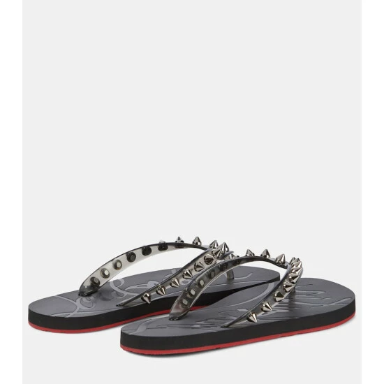 Christian Louboutin Loubi Flip Spikes Thong Sandals 2 Christian Louboutin Loubi Flip Spikes Thong Sandals - Image 2