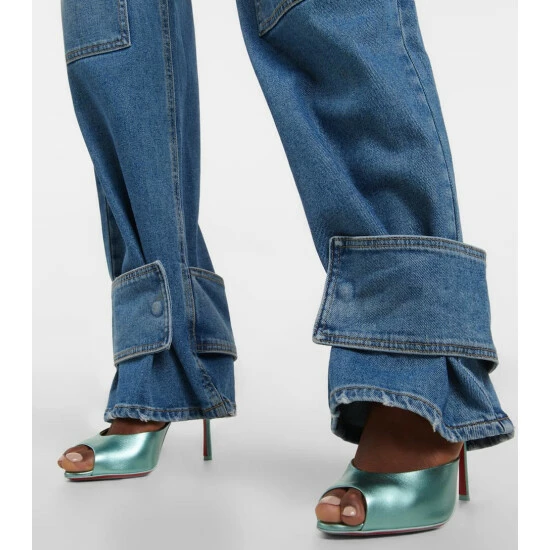 Christian Louboutin Me Dolly Metallic Leather Mules 3 Christian Louboutin Me Dolly Metallic Leather Mules - Image 3