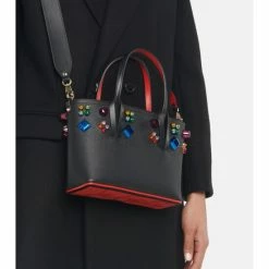 Christian Louboutin Cabata Mini Embellished Leather Tote