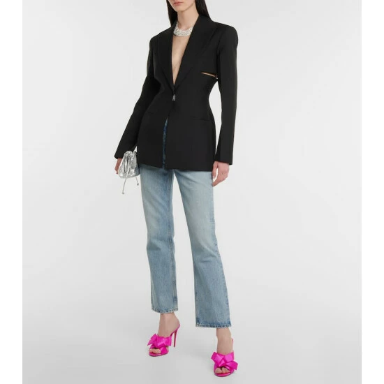 Christian Louboutin Matricia 100 Satin Sandals 1 Christian Louboutin Matricia 100 Satin Sandals