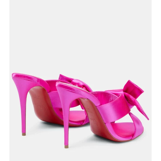 Christian Louboutin Matricia 100 Satin Sandals 2 Christian Louboutin Matricia 100 Satin Sandals - Image 2