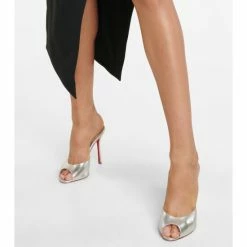 Christian Louboutin Dolly Metallic Leather Mules -Christian Louboutin Sales unnamed file 1980