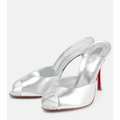 Christian Louboutin Dolly Metallic Leather Mules -Christian Louboutin Sales unnamed file 1981
