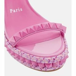 Christian Louboutin Pyraclou Embellished Leather Wedge Sandals -Christian Louboutin Sales unnamed file 200