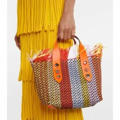 Christian Louboutin Frangibus Small Raffia Tote