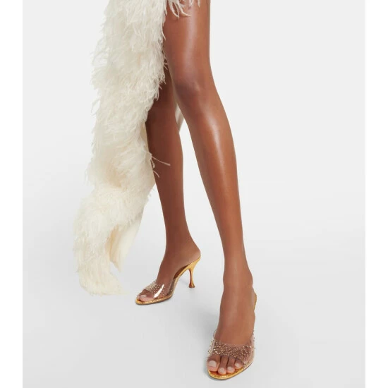 Christian Louboutin Degramule 85 Embellished Mules 3 Christian Louboutin Degramule 85 Embellished Mules - Image 3