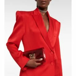 Christian Louboutin Carasky Patent Leather Wallet On Chain