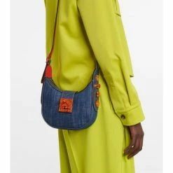Christian Louboutin Carasky Mini Denim Shoulder Bag