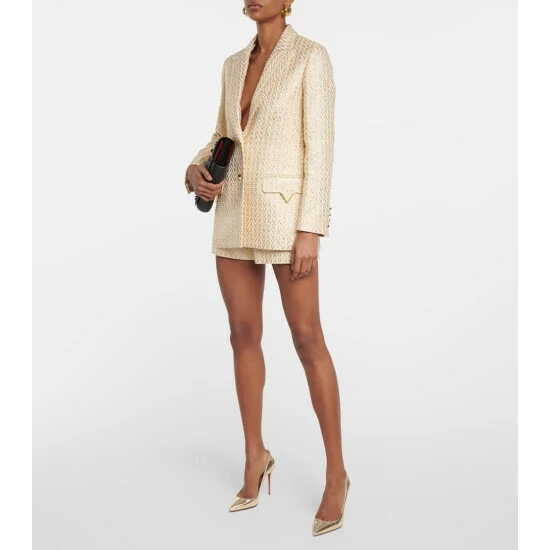 Christian Louboutin Kate 100 Metallic Leather Pumps 1 Christian Louboutin Kate 100 Metallic Leather Pumps