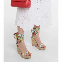 Christian Louboutin Monica Du Désert Espadrille Wedges -Christian Louboutin Sales unnamed file 2073