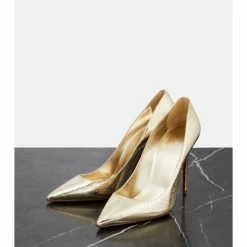 Christian Louboutin Kate 100 Metallic Leather Pumps 8 Christian Louboutin Kate 100 Metallic Leather Pumps -Christian Louboutin Sales unnamed file 209