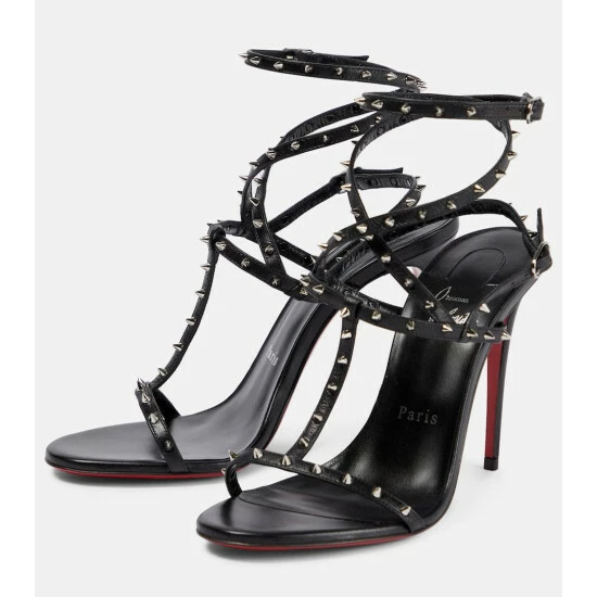 Christian Louboutin Bombina Studded Leather Sandals 4 Christian Louboutin Bombina Studded Leather Sandals - Image 4