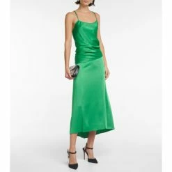 Christian Louboutin Goldina Rain 100 Embellished Satin Pumps