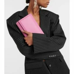 Christian Louboutin Paloma Embellished Leather Clutch