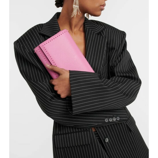 Christian Louboutin Paloma Embellished Leather Clutch 1 Christian Louboutin Paloma Embellished Leather Clutch