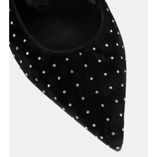 Christian Louboutin Free Hall Embellished Suede Ballet Flats 5 Christian Louboutin Free Hall Embellished Suede Ballet Flats - Image 5