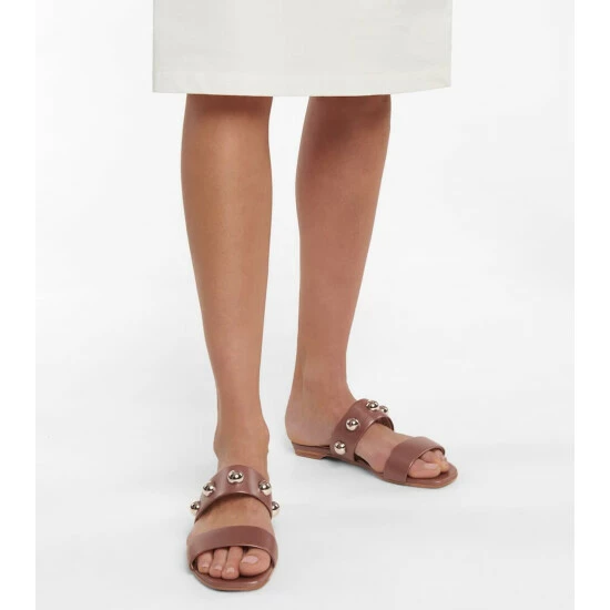 Christian Louboutin Simple Bille Embellished Leather Sandals 3 Christian Louboutin Simple Bille Embellished Leather Sandals - Image 3