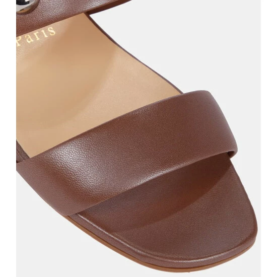 Christian Louboutin Simple Bille Embellished Leather Sandals 5 Christian Louboutin Simple Bille Embellished Leather Sandals - Image 5