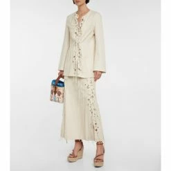 Christian Louboutin Pyraclou Embellished Wedge Sandals