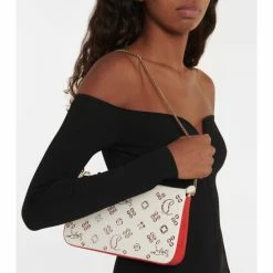 Christian Louboutin Loubila Perforated Leather Clutch