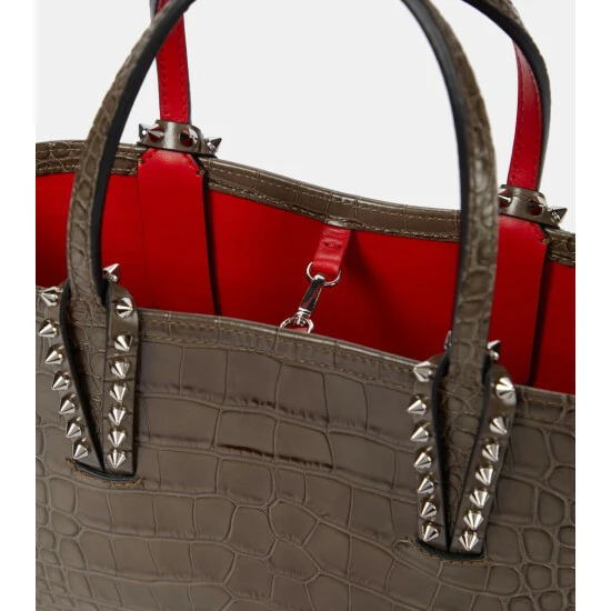 Christian Louboutin Cabata Mini Croc-effect Leather Tote 2 Christian Louboutin Cabata Mini Croc-effect Leather Tote - Image 2