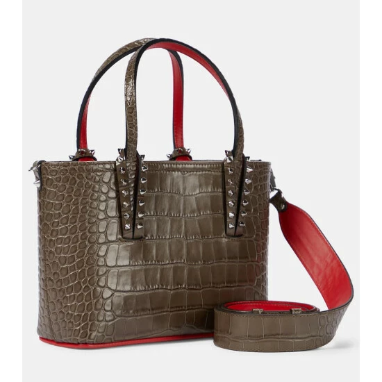 Christian Louboutin Cabata Mini Croc-effect Leather Tote 3 Christian Louboutin Cabata Mini Croc-effect Leather Tote - Image 3