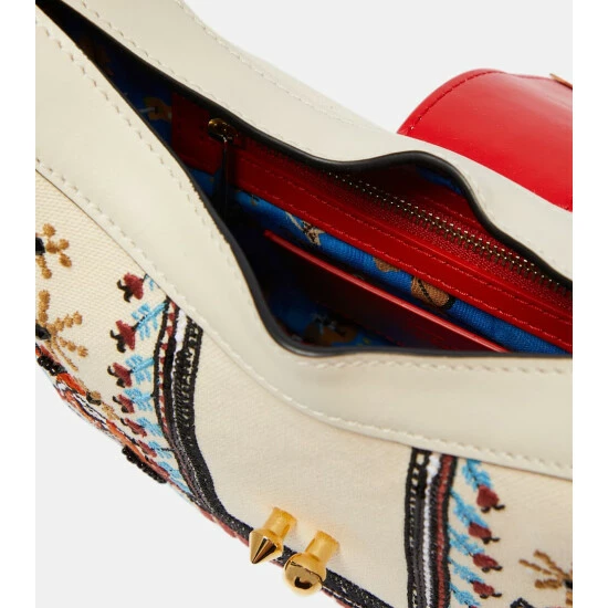 Christian Louboutin Carasky Mini Embroidered Shoulder Bag 2 Christian Louboutin Carasky Mini Embroidered Shoulder Bag - Image 2