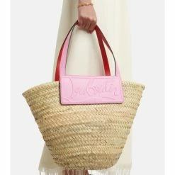 Christian Louboutin Loubishore Large Raffia Tote