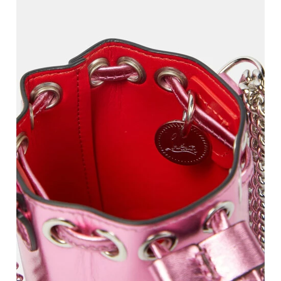 Christian Louboutin Marie Jane Mini Leather Bucket Bag 2 Christian Louboutin Marie Jane Mini Leather Bucket Bag - Image 2