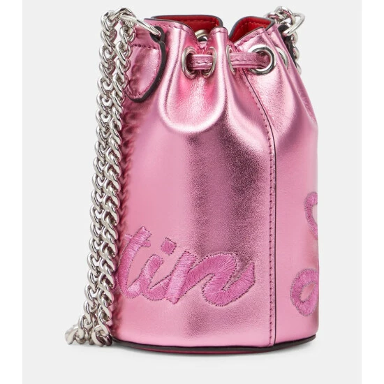 Christian Louboutin Marie Jane Mini Leather Bucket Bag 3 Christian Louboutin Marie Jane Mini Leather Bucket Bag - Image 3