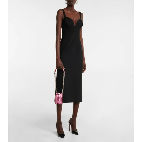 Christian Louboutin Marie Jane Mini Leather Bucket Bag 4 Christian Louboutin Marie Jane Mini Leather Bucket Bag - Image 4