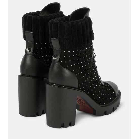 Christian Louboutin Dakita Lug 70 Leather Ankle Boot 2 Christian Louboutin Dakita Lug 70 Leather Ankle Boot - Image 2