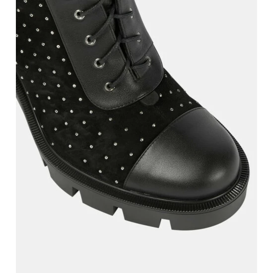 Christian Louboutin Dakita Lug 70 Leather Ankle Boot 5 Christian Louboutin Dakita Lug 70 Leather Ankle Boot - Image 5