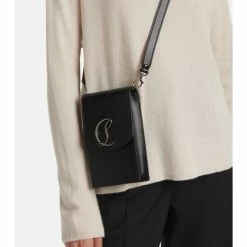 Christian Louboutin Loubi54 Leather Phone Pouch