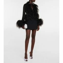 Christian Louboutin Dolly Crystal-embellished Leather Mules