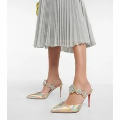 Christian Louboutin Miss Goldora 85 Patent Leather Mules -Christian Louboutin Sales unnamed file 2285