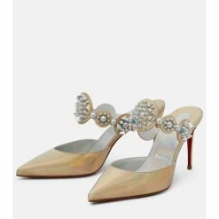 Christian Louboutin Miss Goldora 85 Patent Leather Mules -Christian Louboutin Sales unnamed file 2286